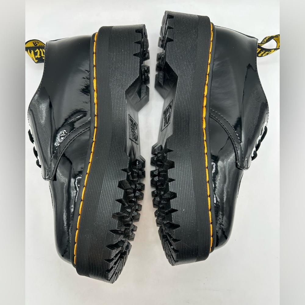 NEW DR MARTENS HELLO KITTY 1461 QUAD PLATFORM Patent Oxford boots Size 7.5 - Picture 9 of 12